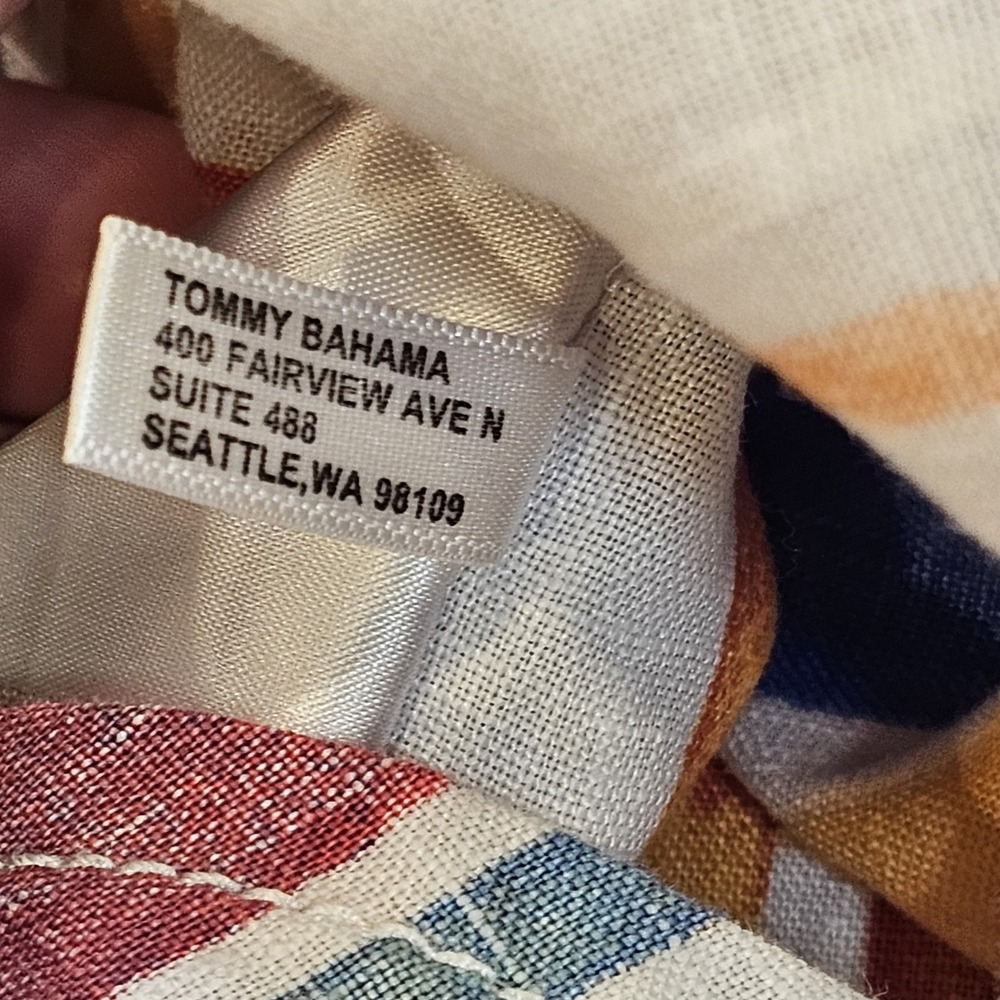 Tommy Bahama  Tommy Bahama Sunset Striped Breezer Long-Sleeve Linen Shirt Relax - Picture 11 of 15